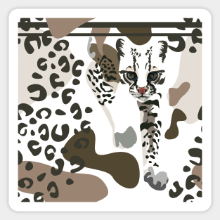 MINIMAL OCELOT PATTERN Sticker